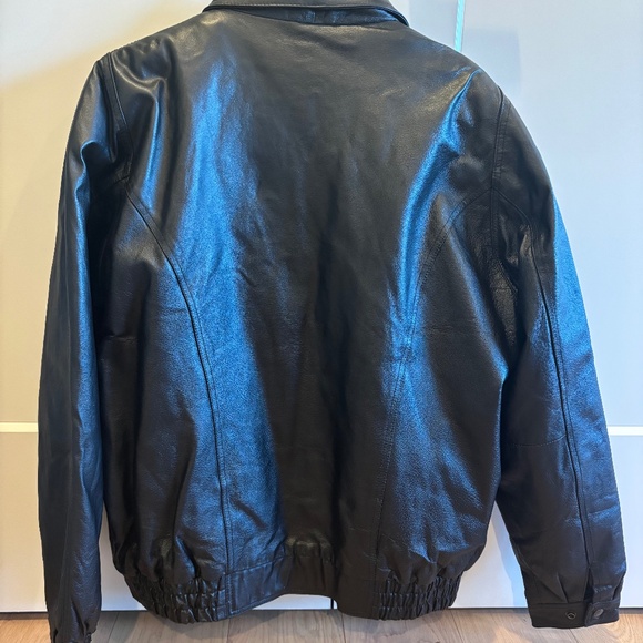 St. Louis Cardinal U.S.A. Leather Jacket Men's Size Large Removable Fleece VTG - Picture 2 of 10